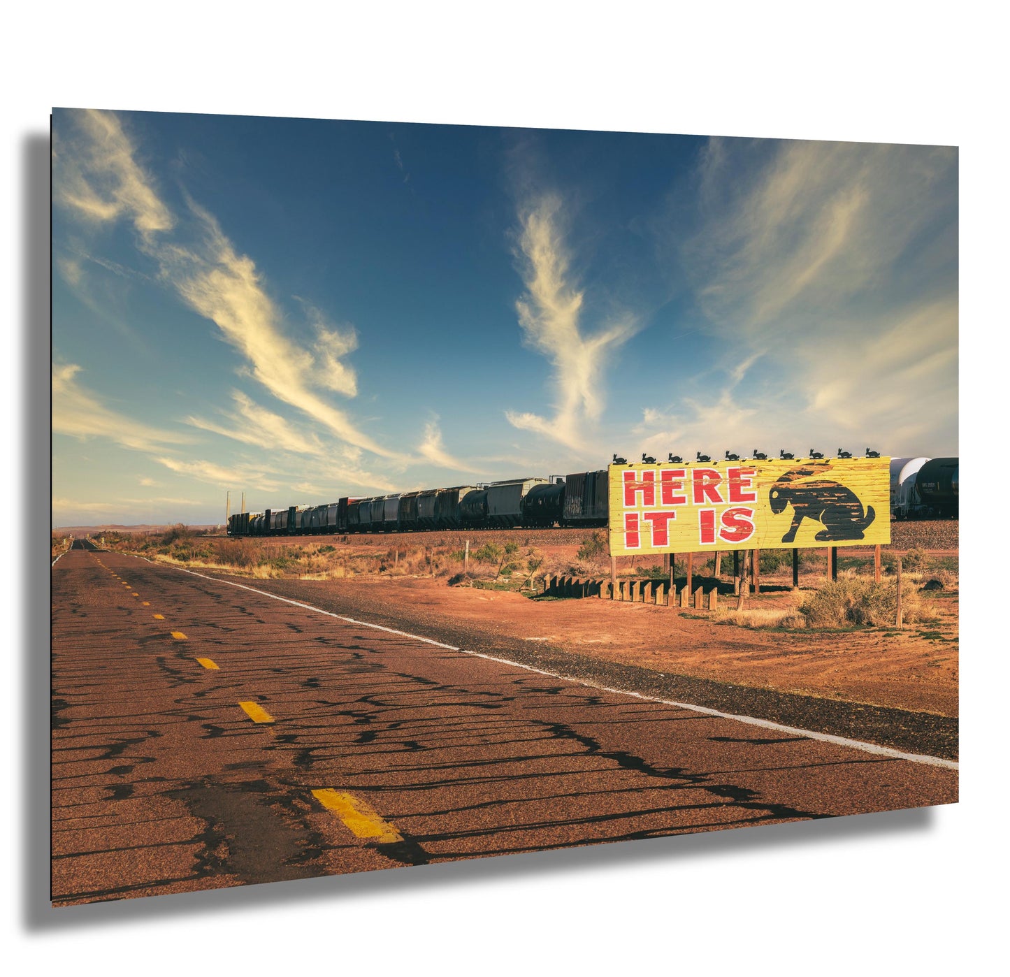 Jack Rabbit Trading Post Route 66 Photography Print | Americana Art on Premium Paper & Ready-to-Hang Canvas