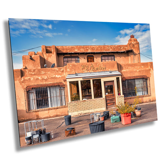 Route 66 Vintage Motel Photo: El Camino Motel Taos Pueblo Adobe Architecture in Southwestern Landscape Decor