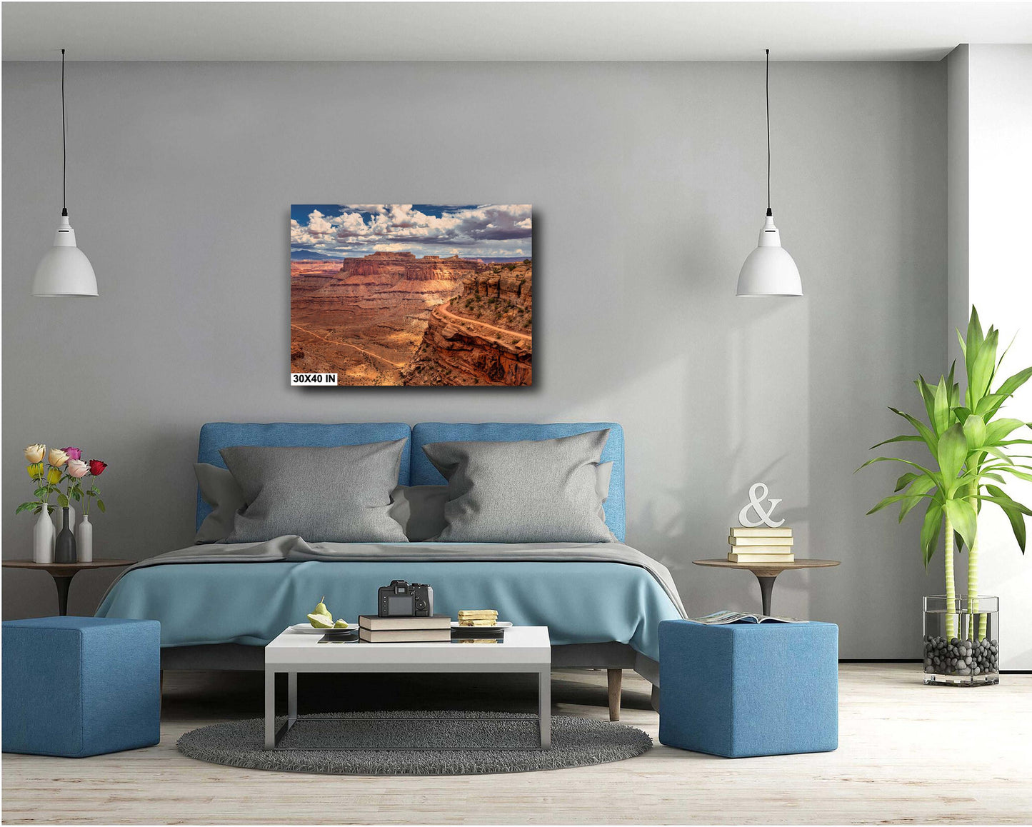 Canyonlands National Park Art Print | Shafer Trail Overlook Desert Landscape for Southwestern Home Decor