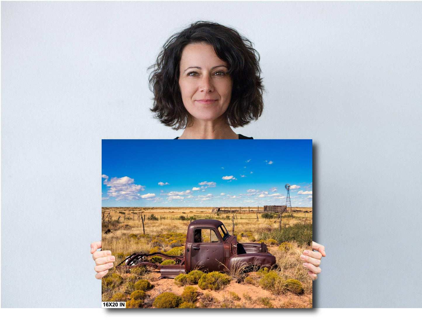 1948 Chevy Pickup Photography Print: Route 66 New Mexico Decor for Garage, Man Cave & Home Spaces