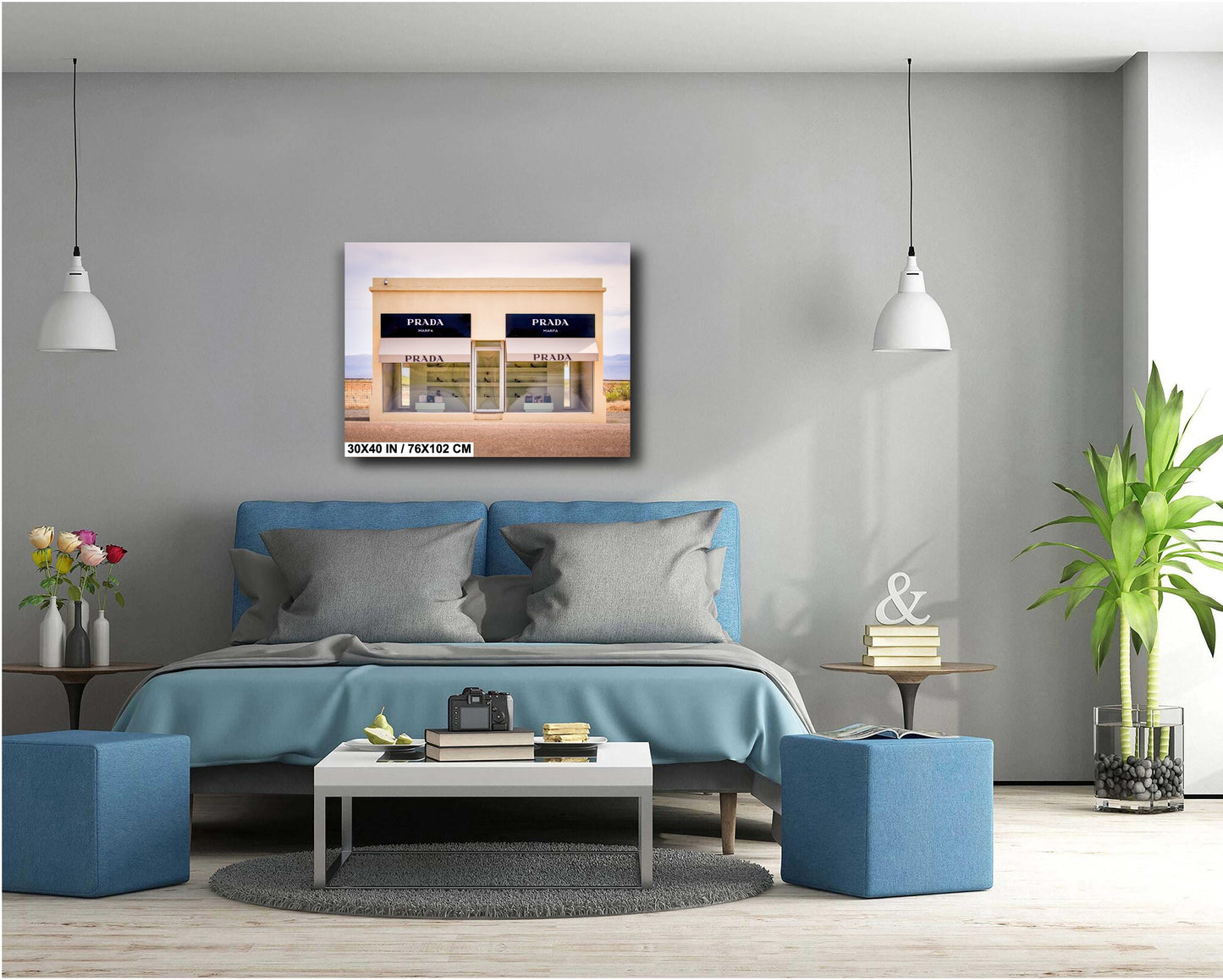 Marfa Texas Fashion Store Photography Wall Art Print - Neutral Room Decor Poster on Premium Photo Paper, Canvas, Acrylic, or Metal