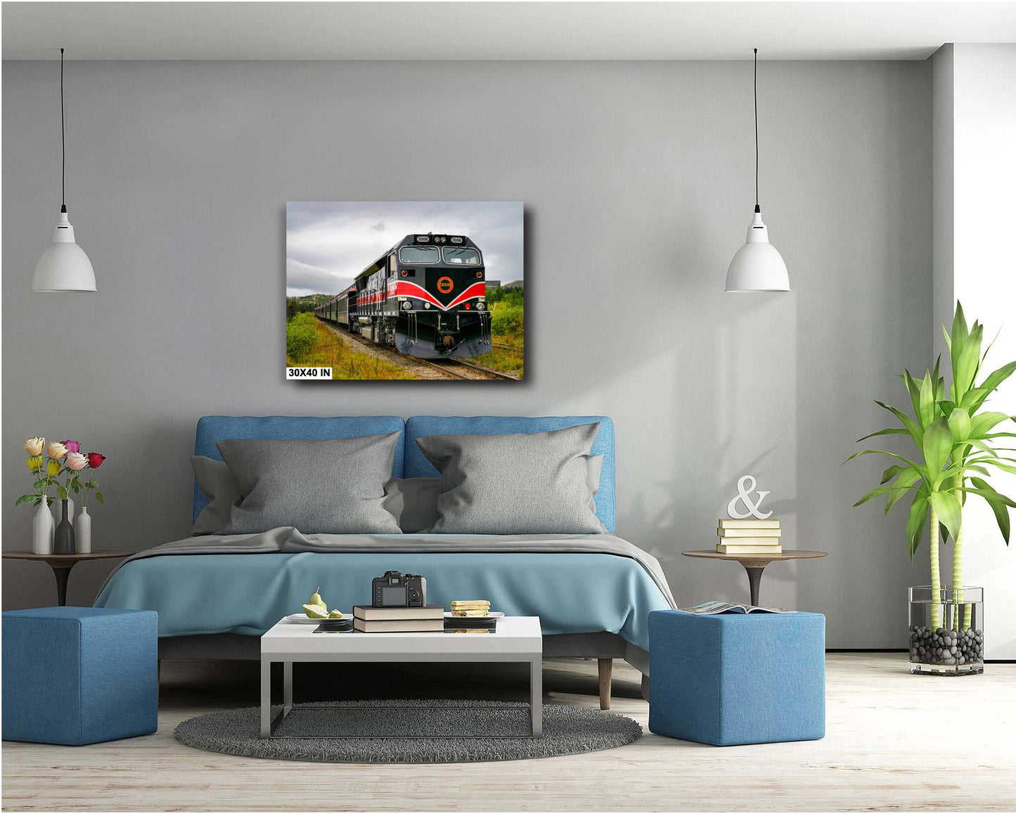 Alaska Wilderness Train Art Print | White Pass & Yukon Narrow Gauge Railroad Photography Decor