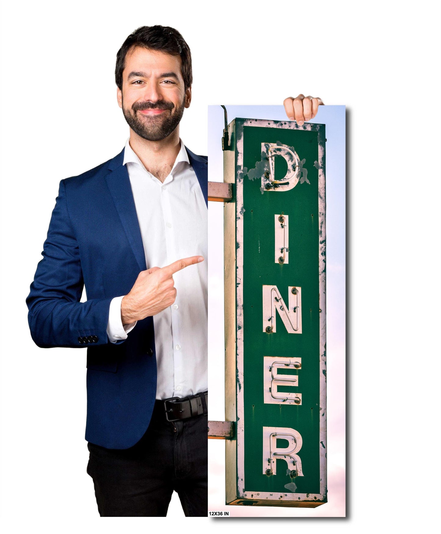 Southwest Diner Sign Print | Vibrant New Mexico Photography for Kitchen, Retro Boho Wall Art Decor