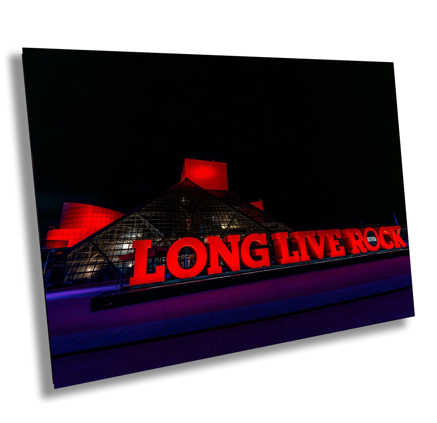 Rock and Roll Hall of Fame Cleveland | Night Photography on Premium Paper & Ready-to-Hang Canvas, Metal, Acrylic