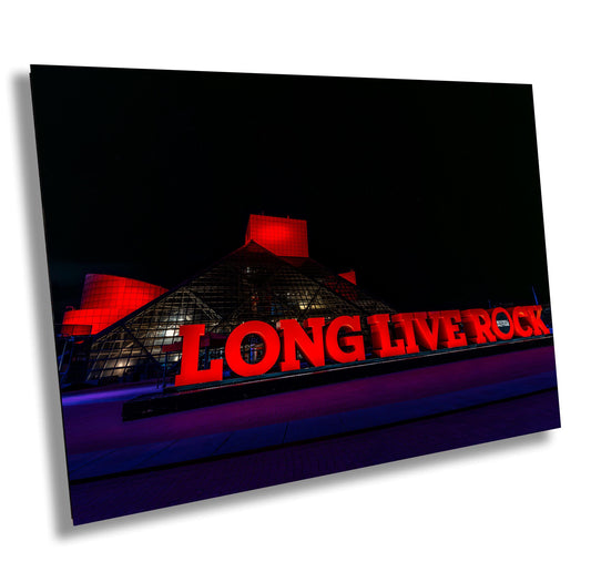 Rock and Roll Hall of Fame Cleveland | Night Photography on Premium Paper & Ready-to-Hang Canvas, Metal, Acrylic