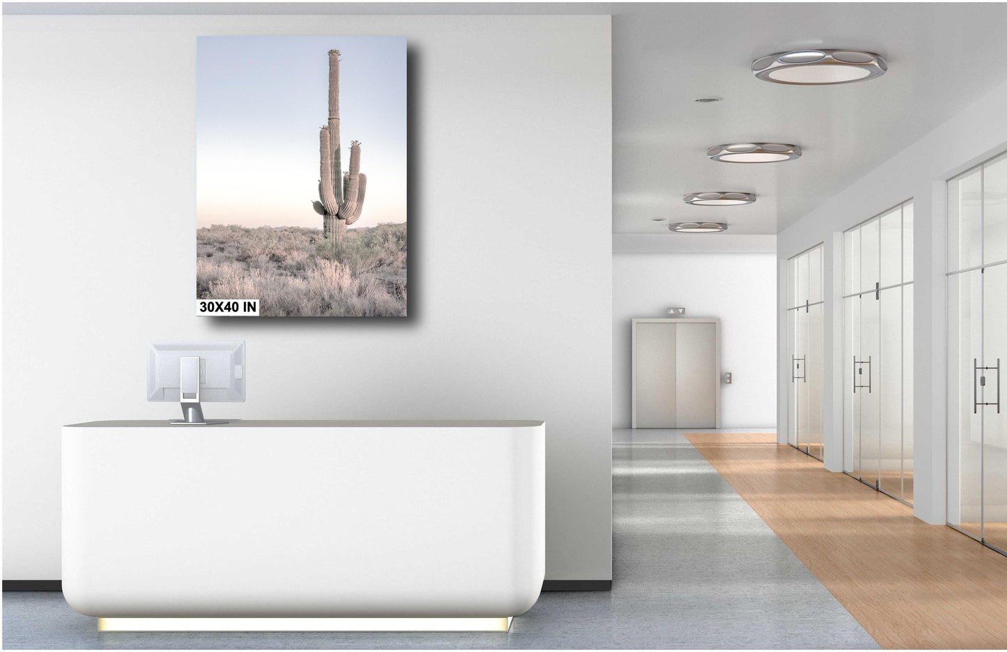 Cactus Wall Prints - Arizona Desert Landscape Print: Saguaro Cactus Wall Art, Boho Southwestern Decor for Home, Nature Photography Decor