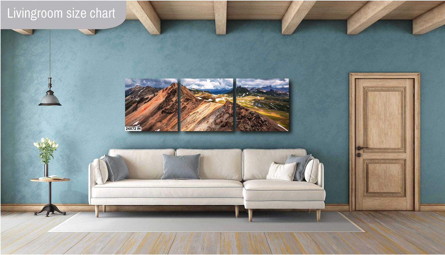 Rocky Mountain Colorado Alpine Loop: Engineer Pass Summit View Photography Print, Silverton & Ouray Wall Art Decor