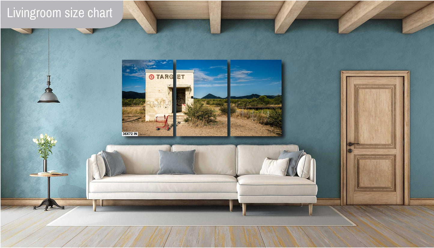Quirky West Texas Roadside Art Print: Target Store Installation Photography, Marfa Fashion Store Parody Decor, Unique Wall Art