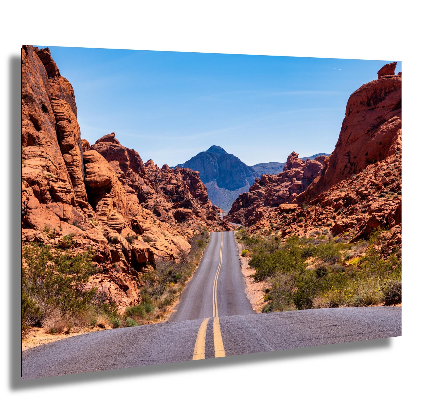 Valley of Fire Landscape Print: Vibrant Nevada Desert Scenery for Southwest Home Decor & Wall Art